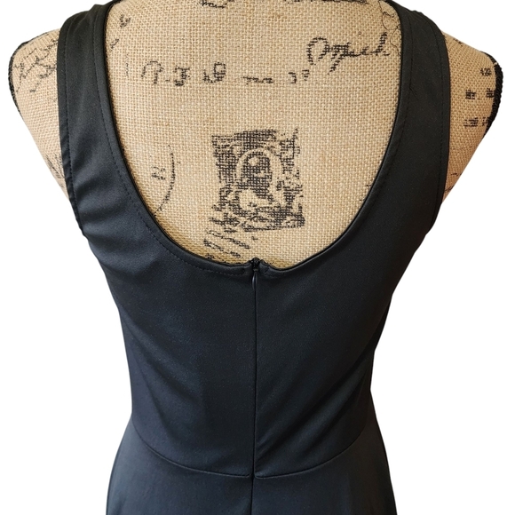 NWT Grace Karin Elegant Black Lace Top Mini Dress - Medium - Picture 8 of 11